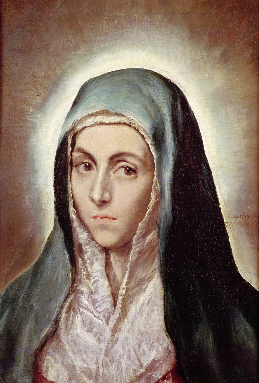 Panna Maria, 1595-1600 od El Greco