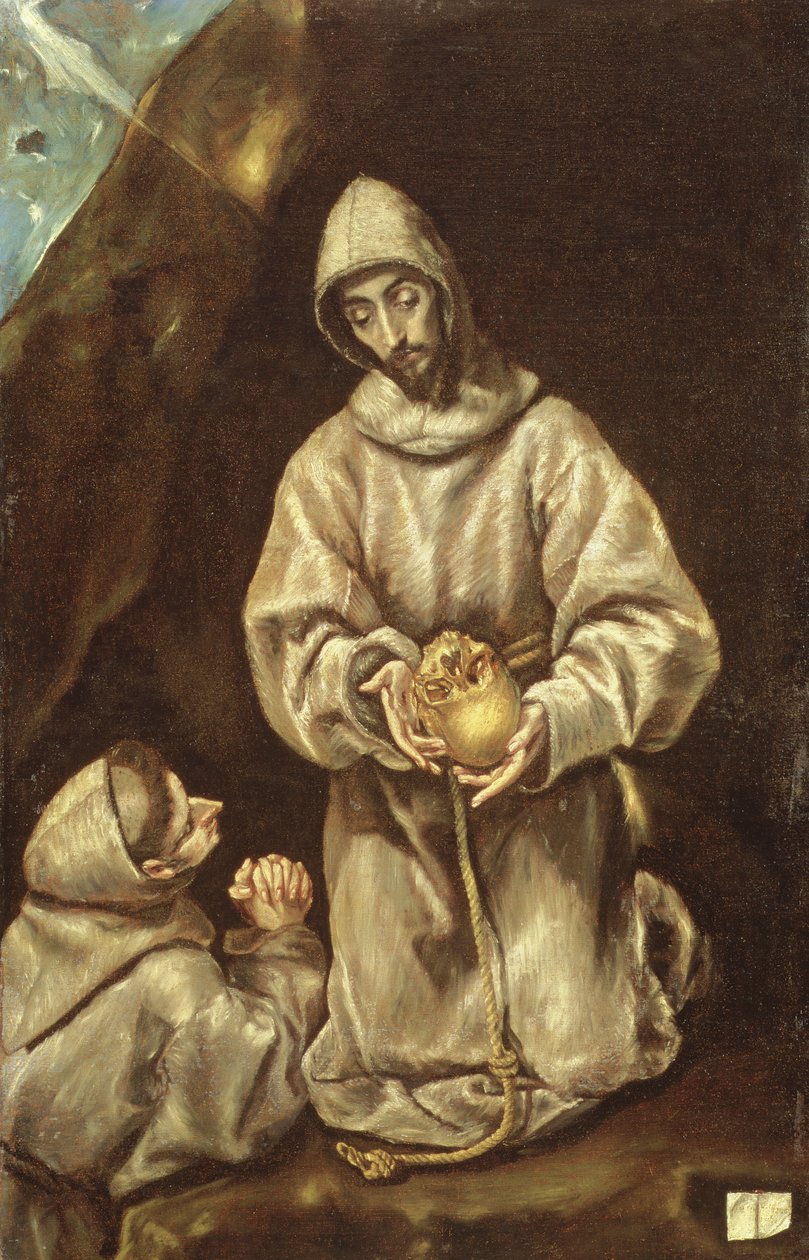 Mnich v meditaci od El Greco