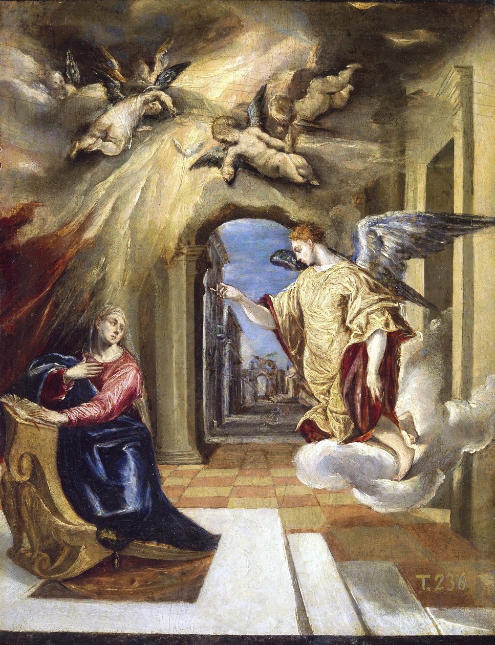 Zvěstování od El Greco