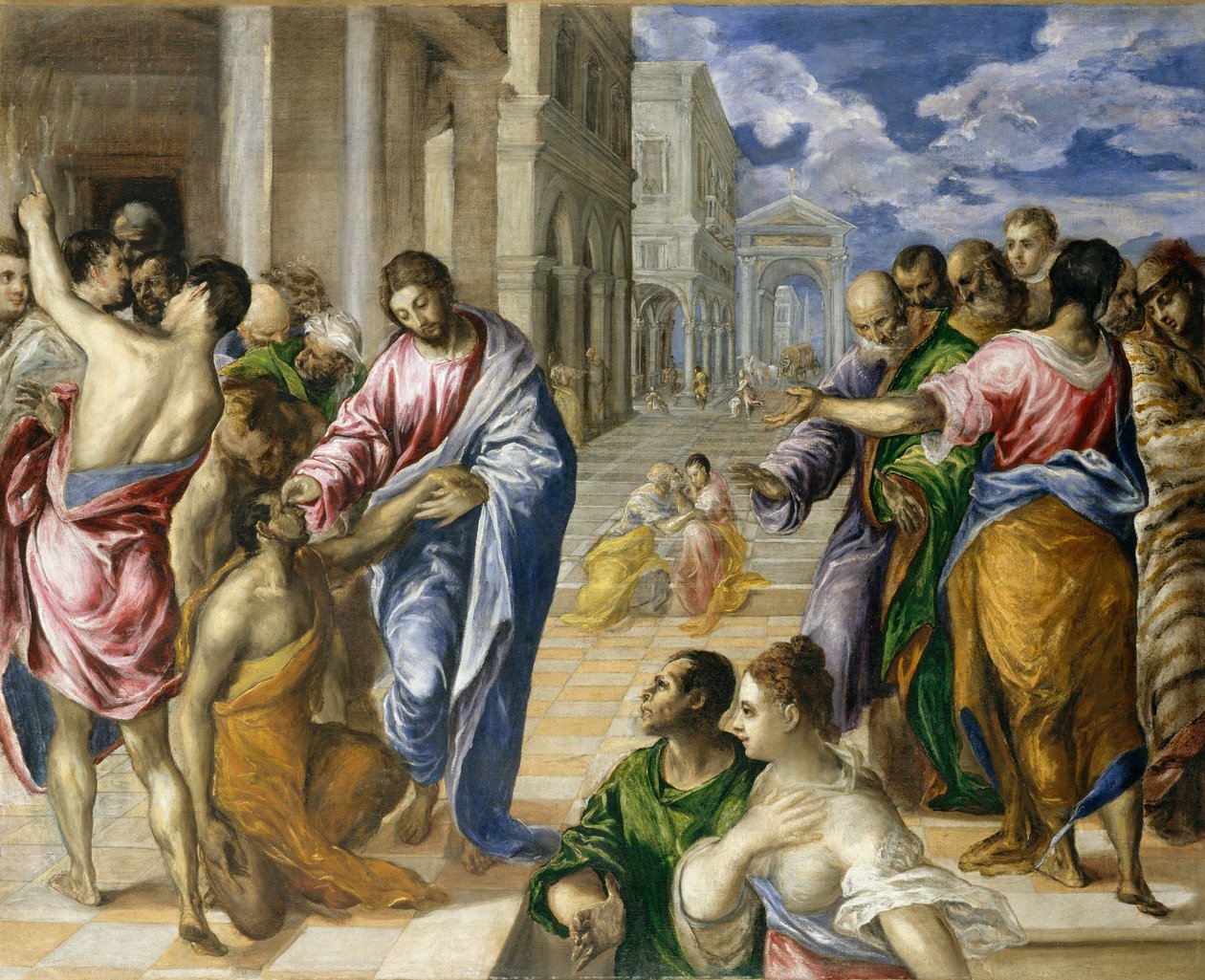 Kristus uzdravuje slepé, ca. 1570. od El Greco