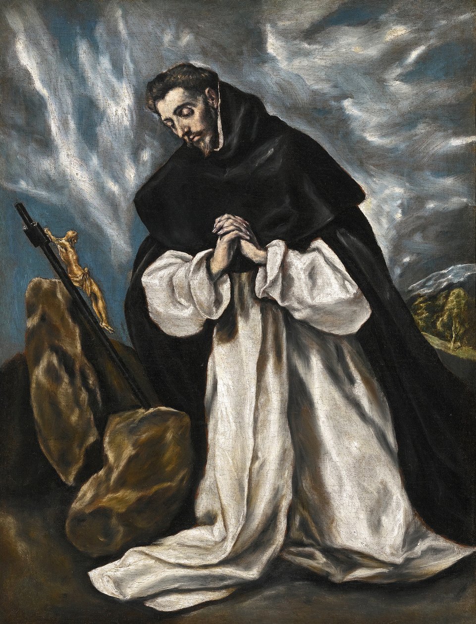 Svatý Dominik v modlitbě od El Greco