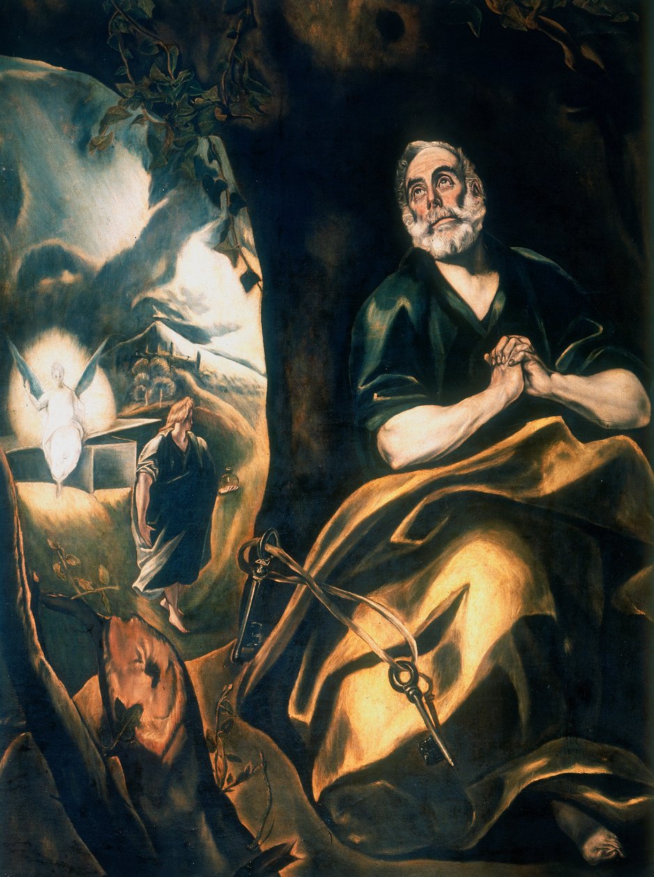 St Peters Tears, c1561-1614 od El Greco
