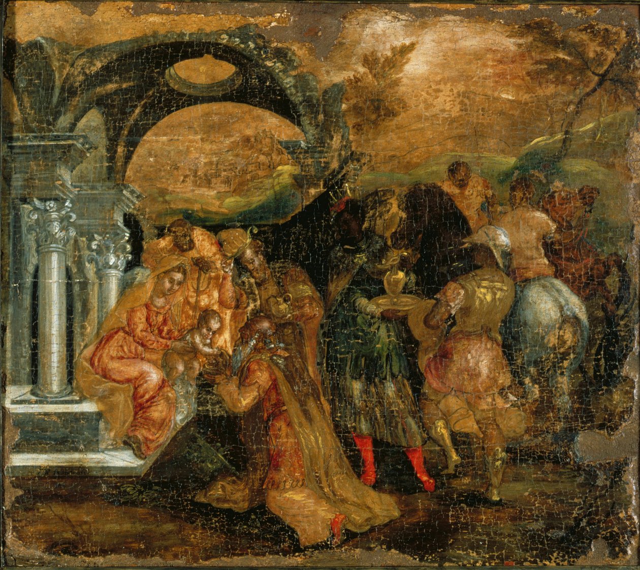 Klanění tří králů, 1565-1567 od El Greco
