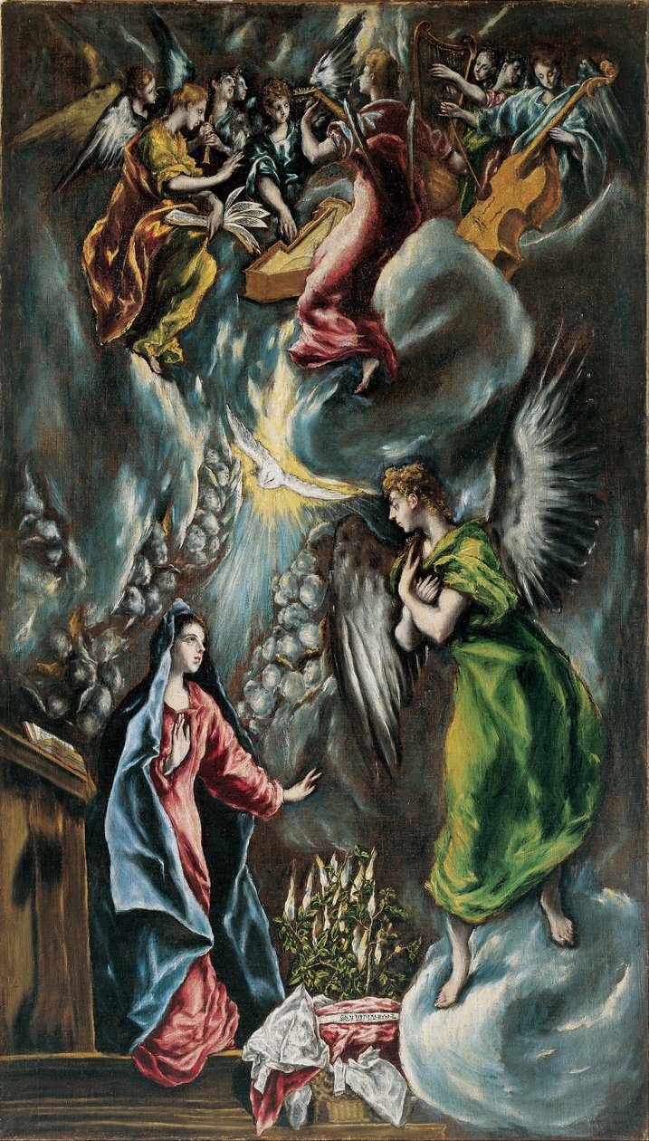 Zvěstování od El Greco