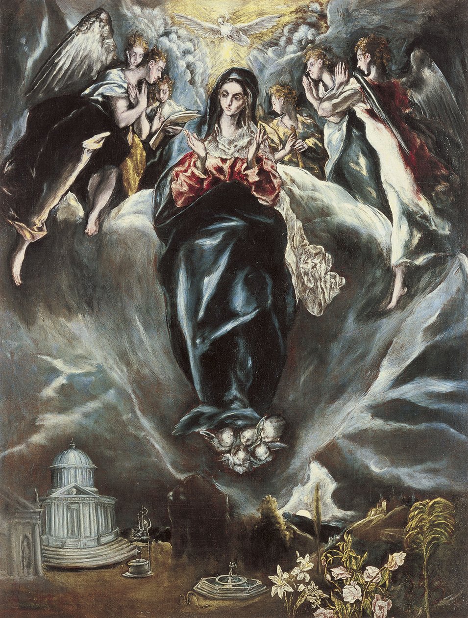 Neposkvrněné početí, ca. 1608-1614 od El Greco