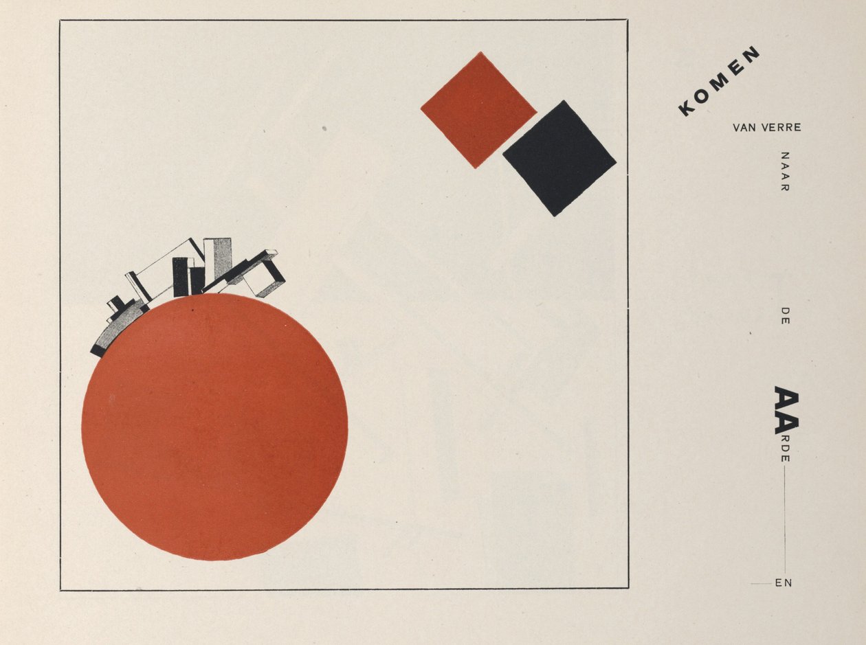 O dvou čtvercích, 1922. od Eliezer Markowich Lissitzky