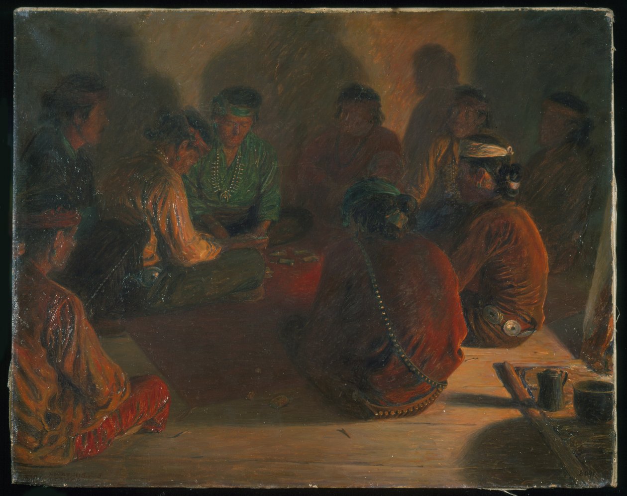 Hráči karet Navajo od Elbridge Ayer Burbank
