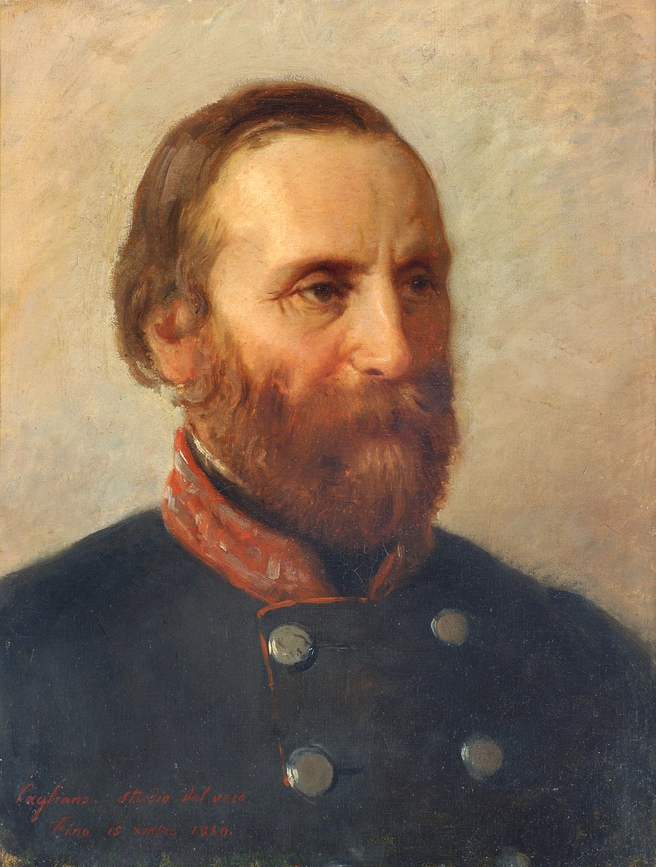 Portrét skutečného generála Giuseppe Garibaldiho od Eleuterio Pagliano