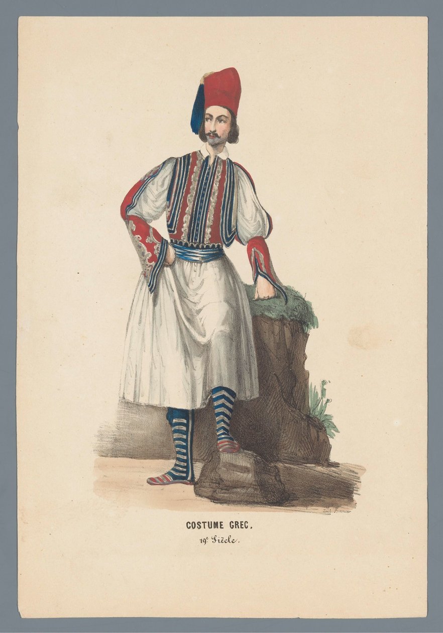 Kostým Grec. 19e Siècle (název na objektu) od Elias Spanier