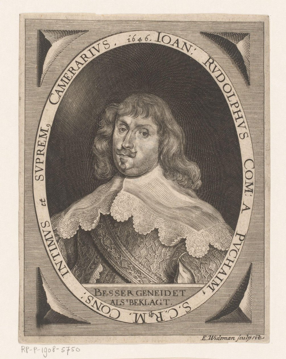 Portrét Johanna Rudolpha von Puchaima od Elias Widemann