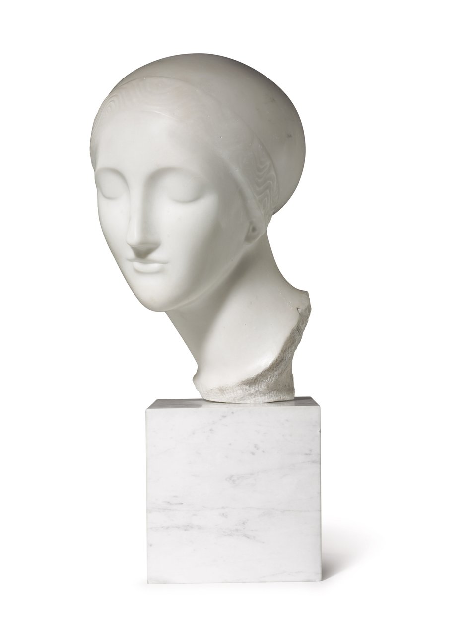 Early Ideal Head (La Mysterieuse), kolem 1916-17 (mramor) od Elie Nadelman