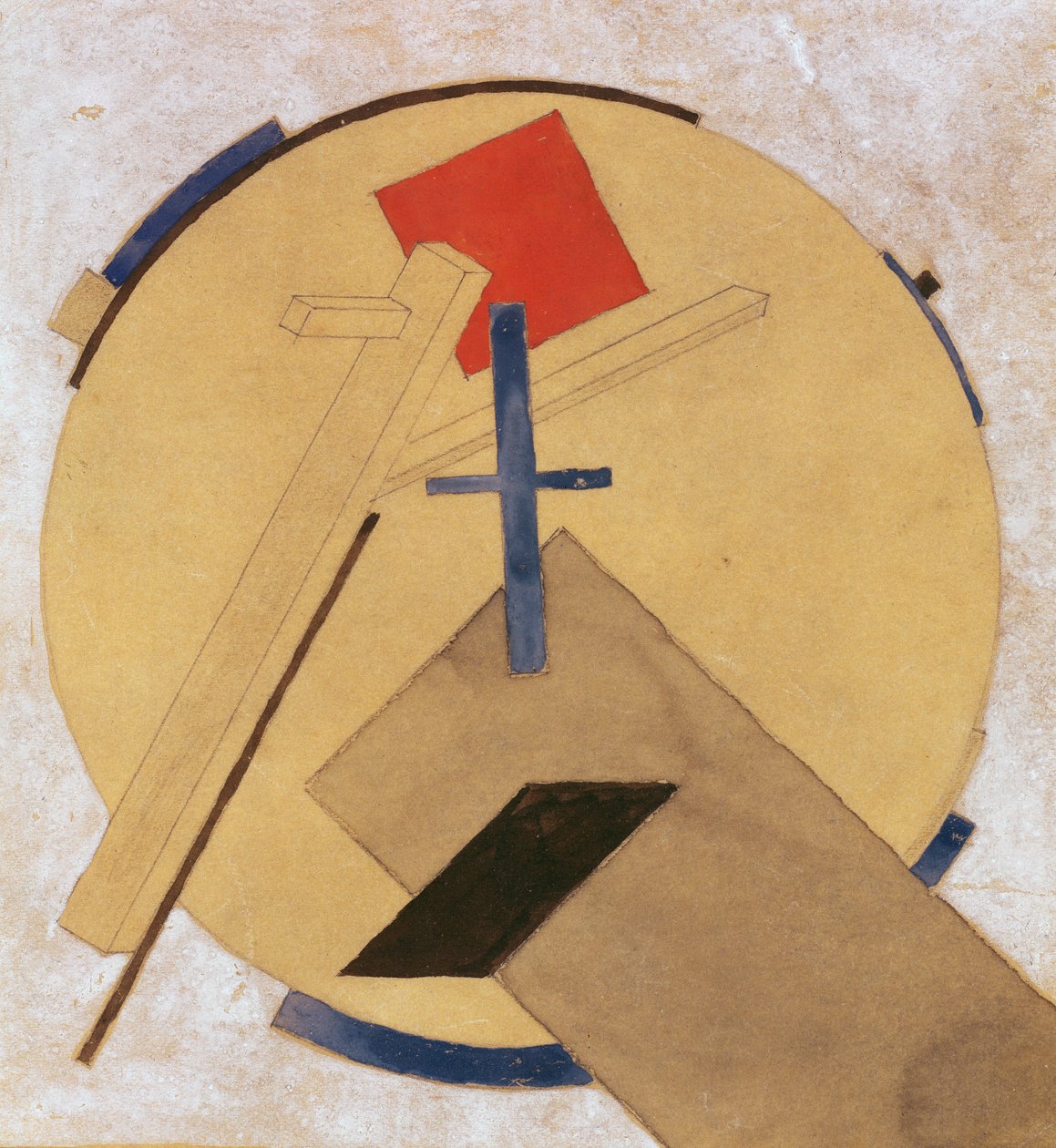 Untitled Proun Study, c.1919-20 od Eliezer Markowich Lissitzky