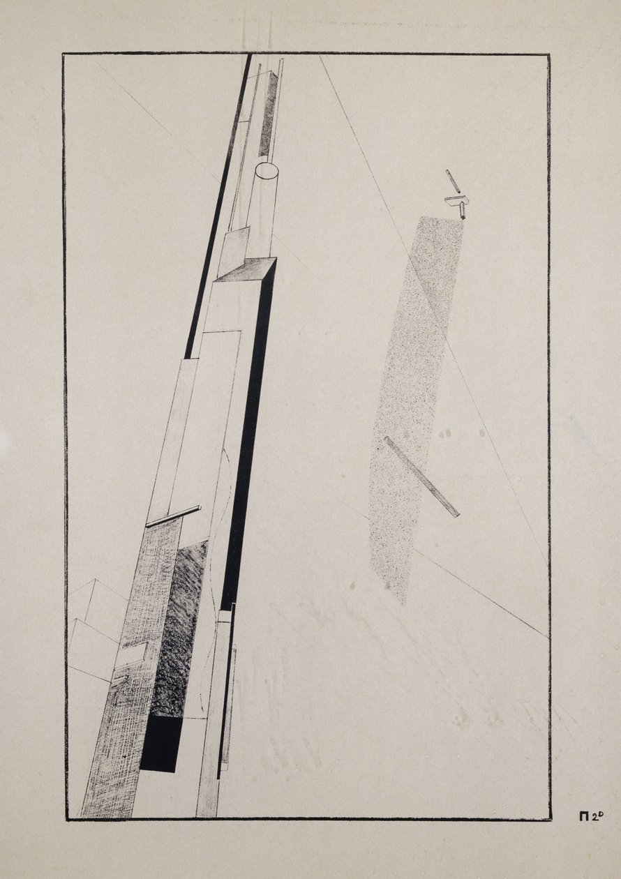 Proun 2 D od Eliezer Markowich Lissitzky