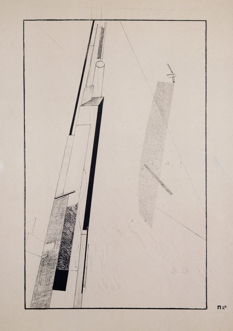 Proun 2 D od Eliezer Markowich Lissitzky