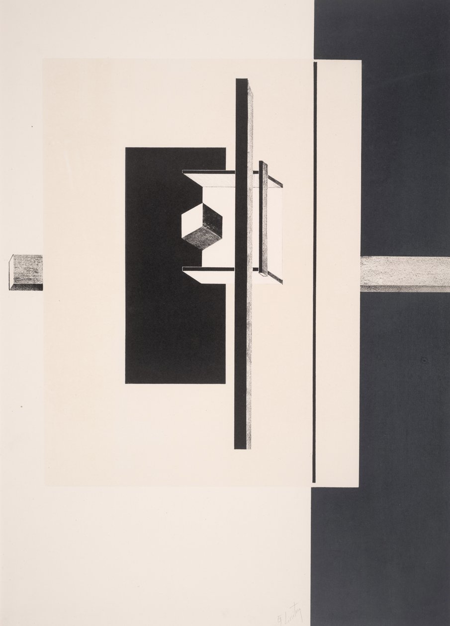 Nepojmenovaná od Eliezer Markowich Lissitzky