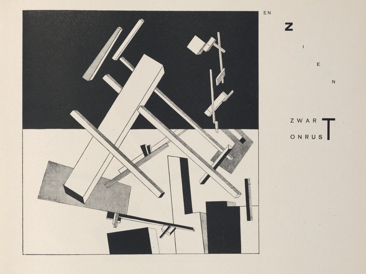 O dvou čtvercích, 1922. od Eliezer Markowich Lissitzky
