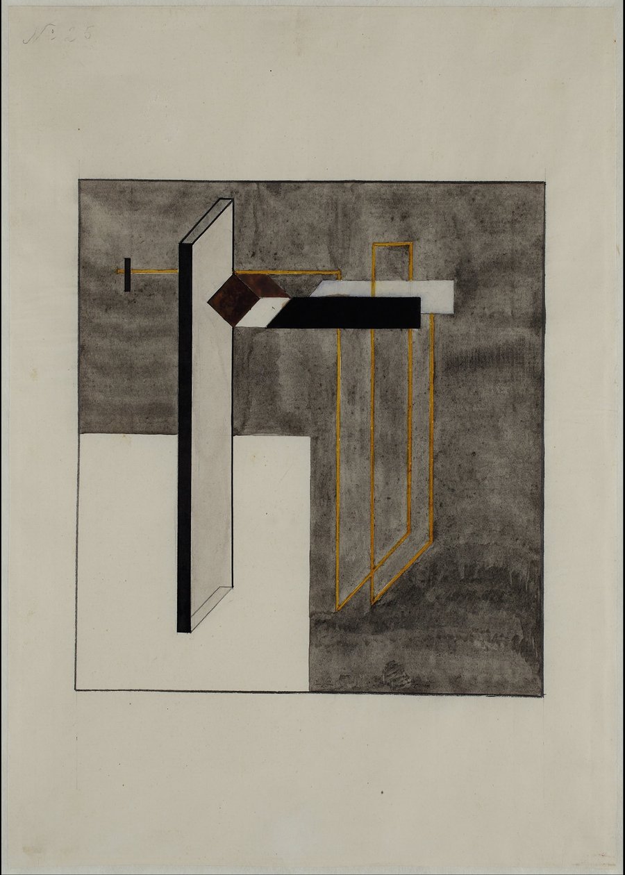 Proun 4B od Eliezer Markowich Lissitzky
