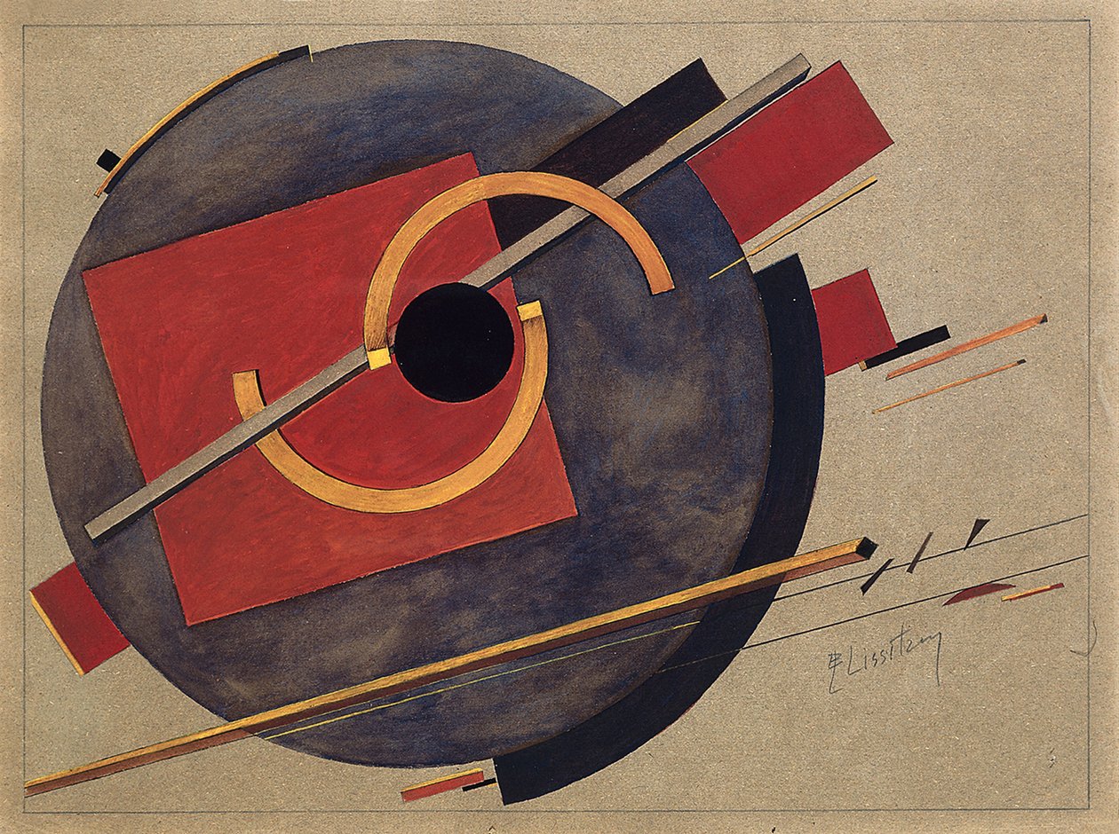 Studie pro plakát, 1920 od Eliezer Markowich Lissitzky