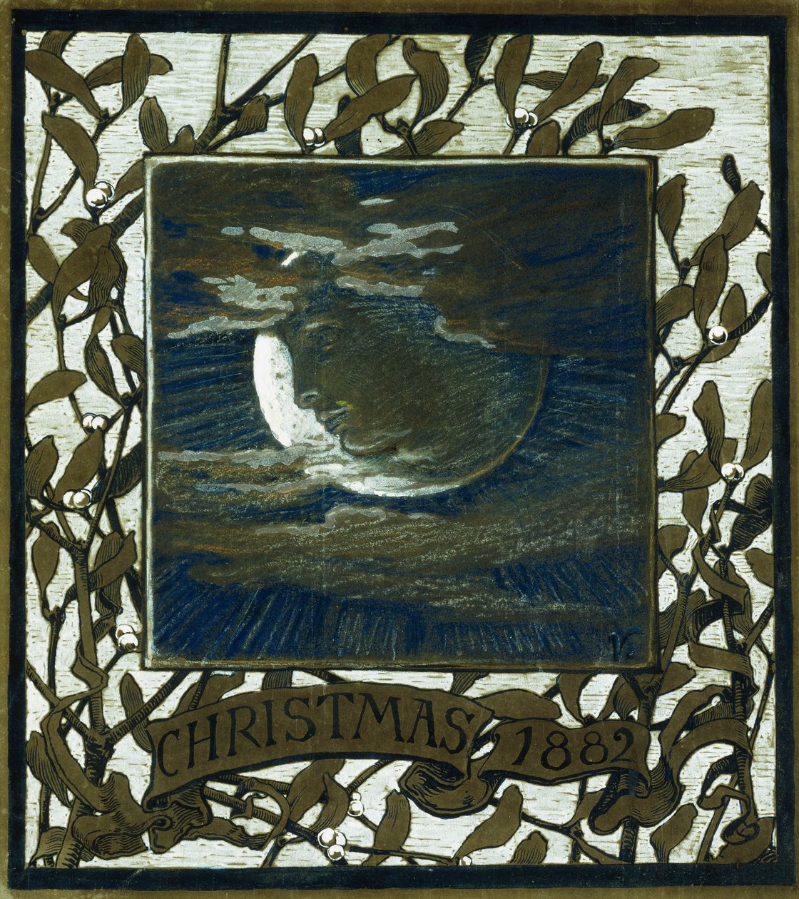 Luna, Vánoce, 1882, 1882 od Elihu Vedder