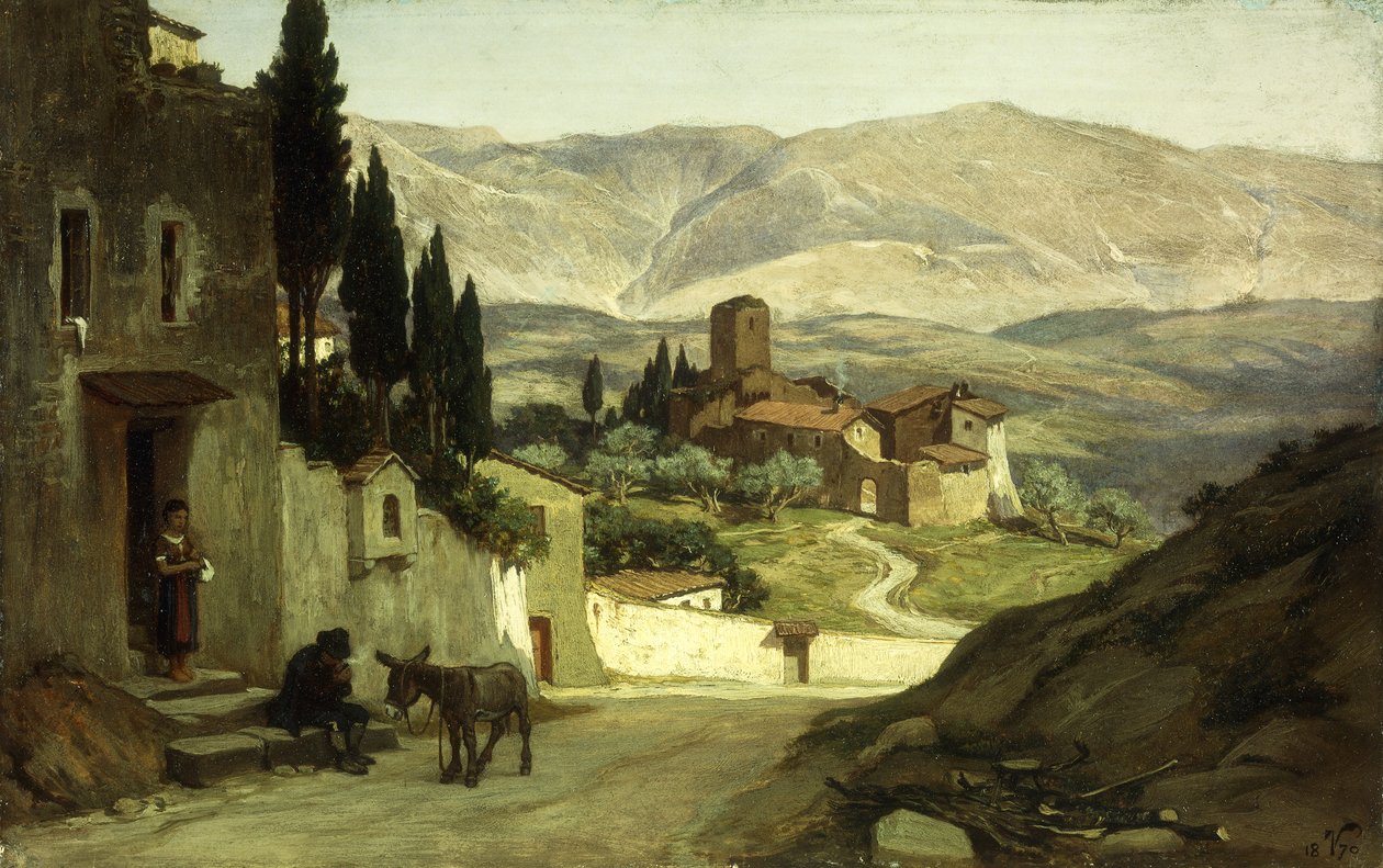 Poblíž Perugie, 1870 od Elihu Vedder