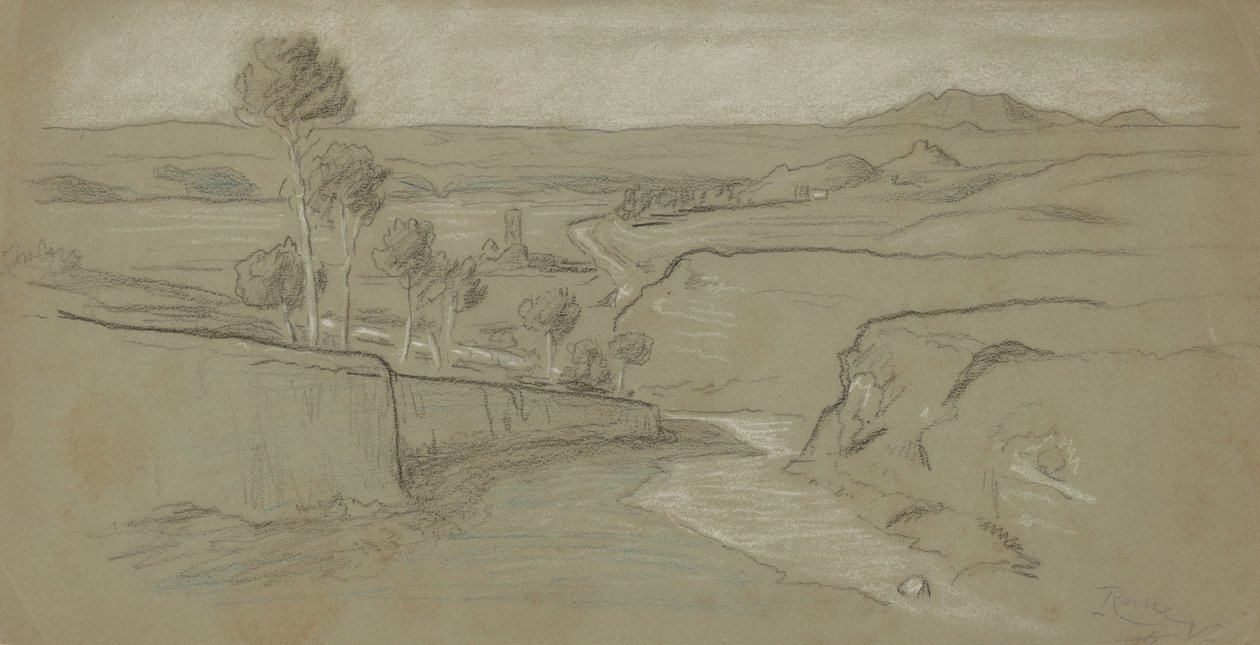římská krajina, c. 1900. od Elihu Vedder