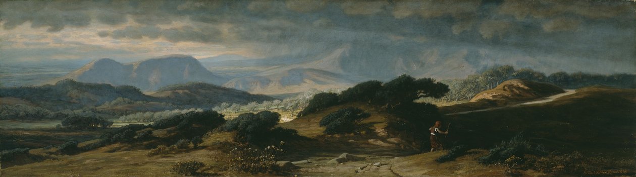 Bouře v Umbrii, 1875 od Elihu Vedder