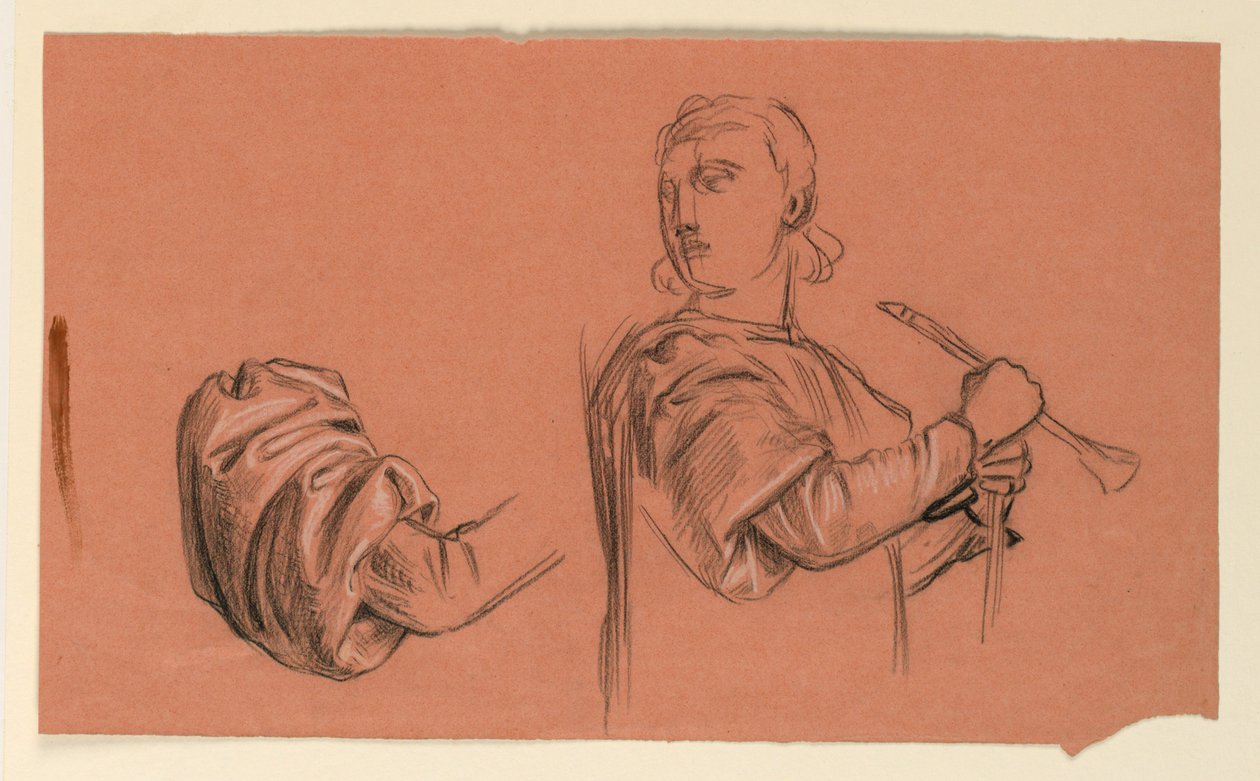 Studie na "Svatební průvod" od Elihu Vedder