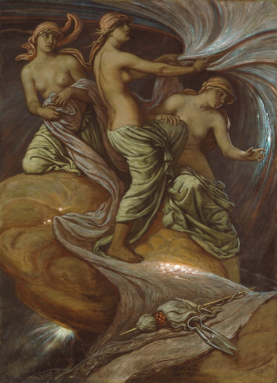 Osudy se shromažďují ve hvězdách, 1887. od Elihu Vedder