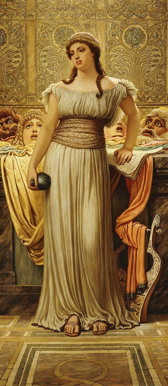 Dcera řeckého herce, 1875 od Elihu Vedder