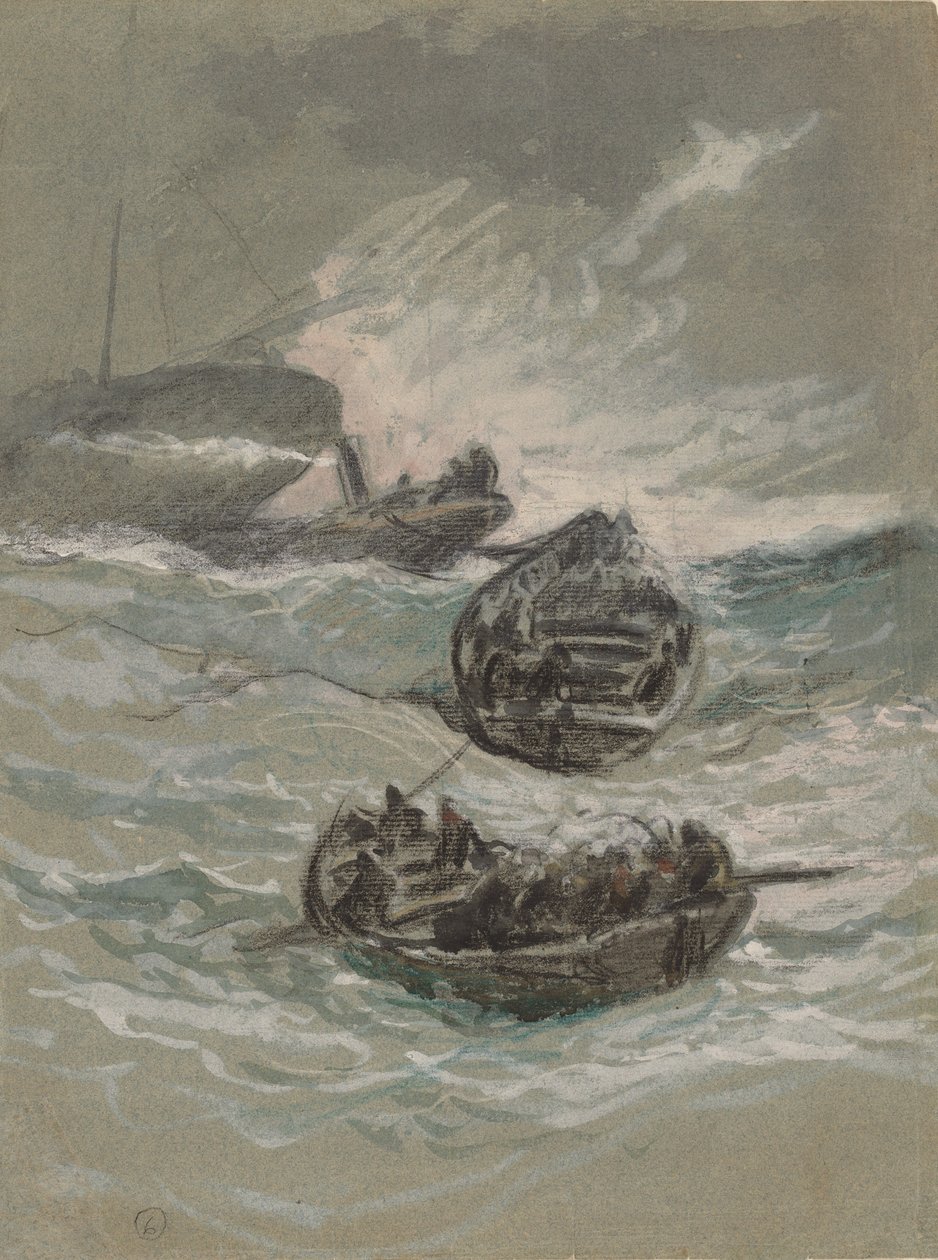 The Shipwreck, c. 1880. od Elihu Vedder