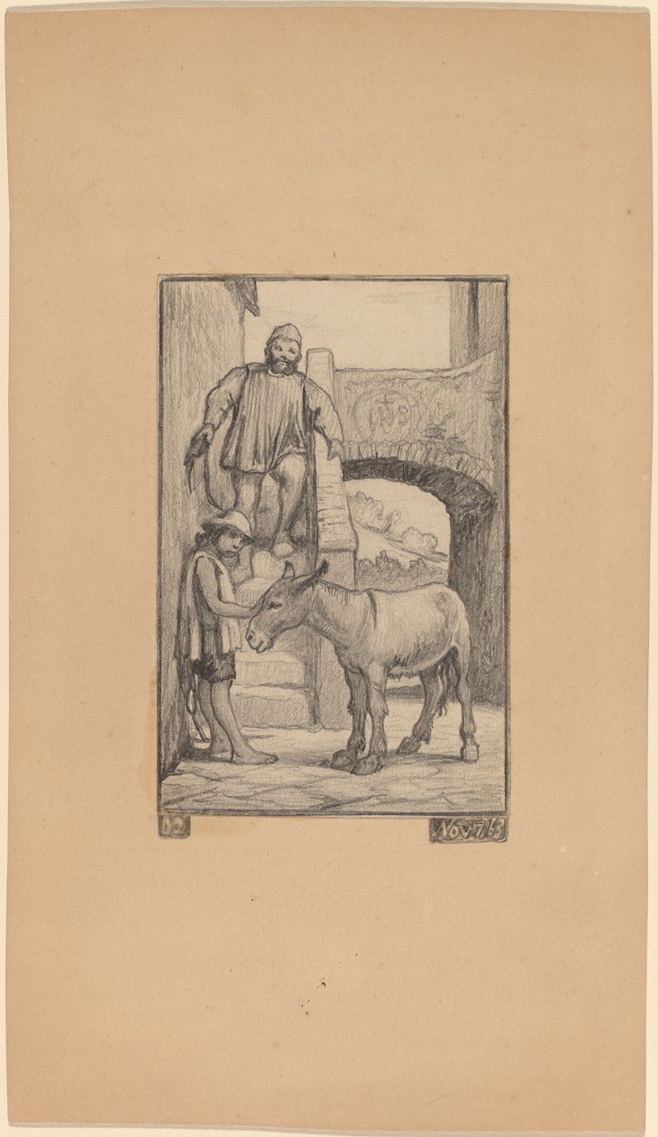 Syn a osel od Elihu Vedder