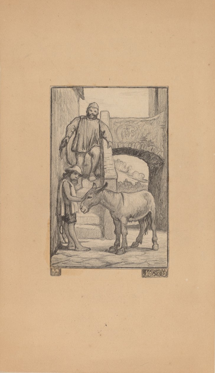 Syn a osel, 1863. od Elihu Vedder