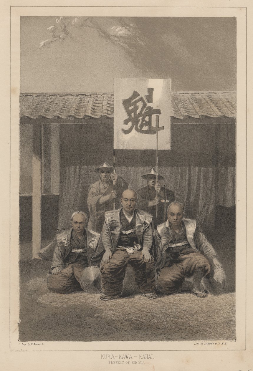 Kura-Kawa-Kahai, prefekt Simoda, 1855 od Eliphalet Brown