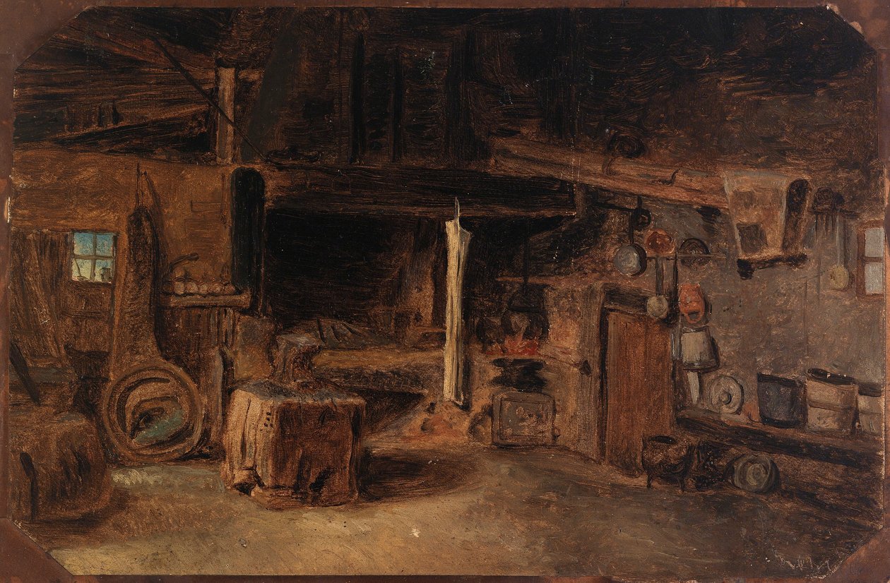 Interiér kovárny od Eliphalet Fraser Andrews