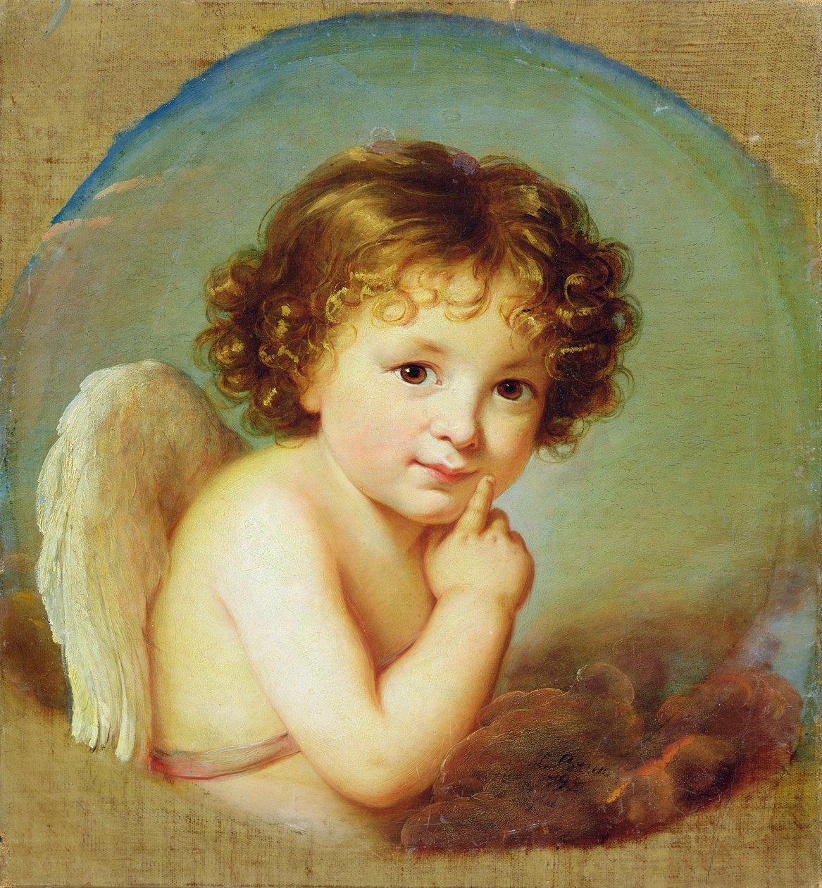 Cupid (olej na plátně) od Elisabeth Louise Vigee Lebrun