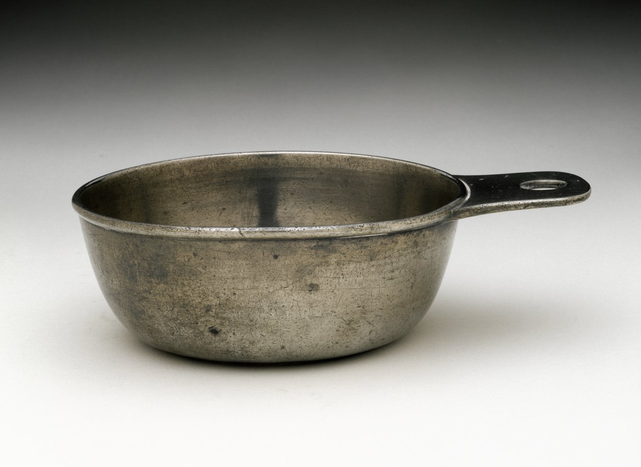 Porringer, c. 1780-1790 (cín) od Elisha (attr.to) Kirk