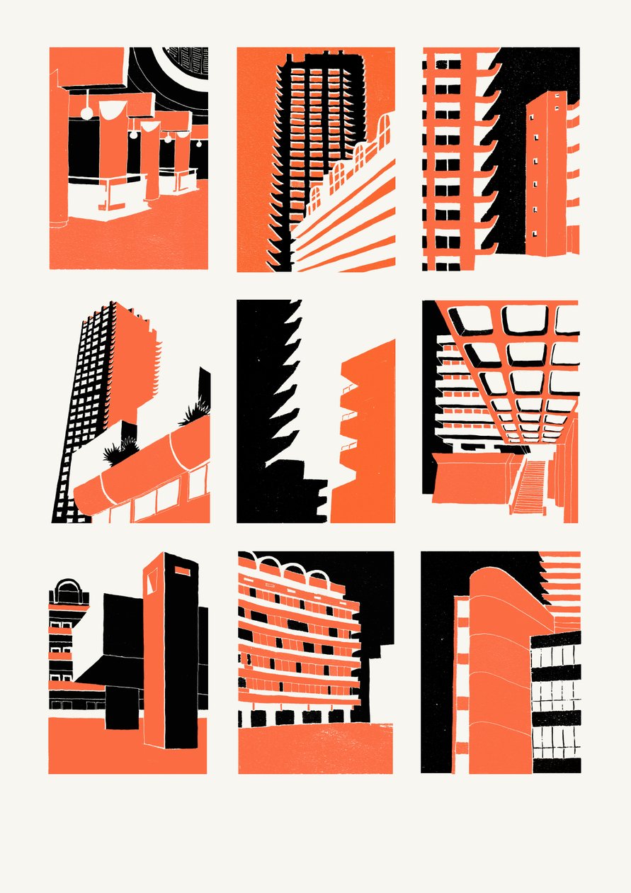 Barbican, 2014 (sítotisk) od Eliza Southwood
