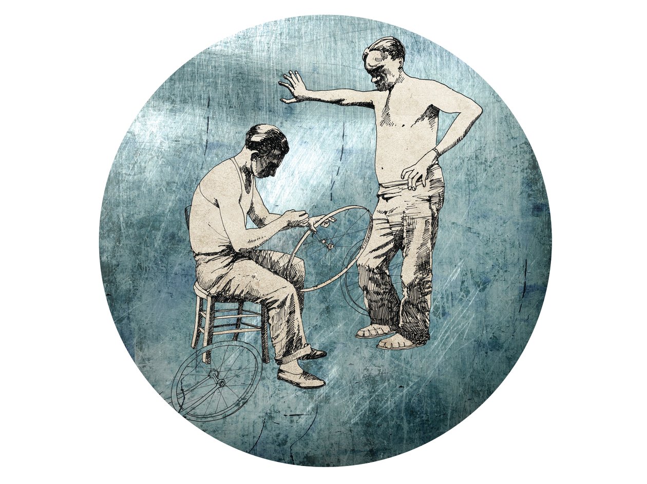 Old Timeys, 2014 (sítotisk) od Eliza Southwood