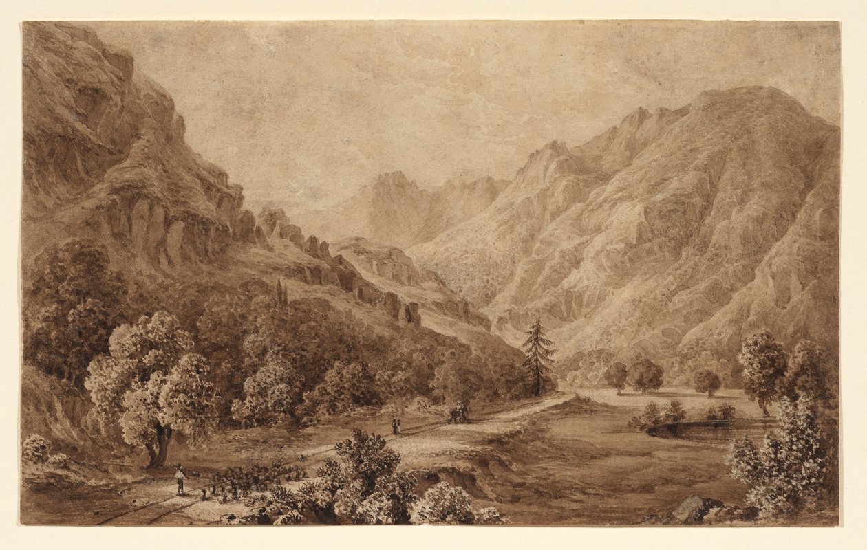 Simplon Road mezi Baveno a Gravellona od Elizabeth Frances Batty