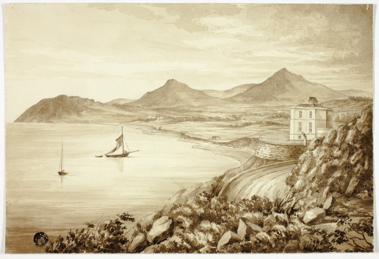 Val of Shanganagh, Dun Laoghaire, s loděmi od Elizabeth Murray