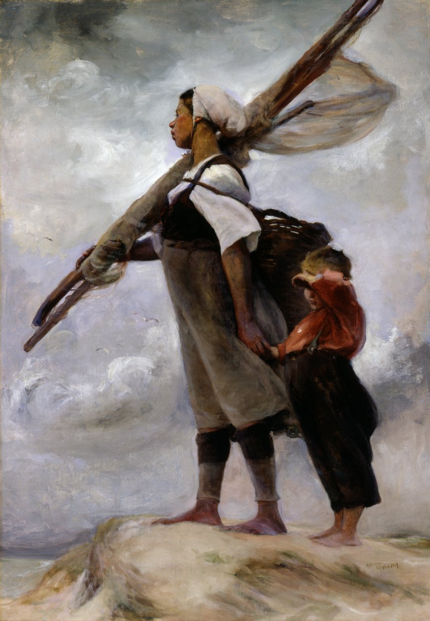 Fisher Girl of Picardy, 1889. od Elizabeth Nourse