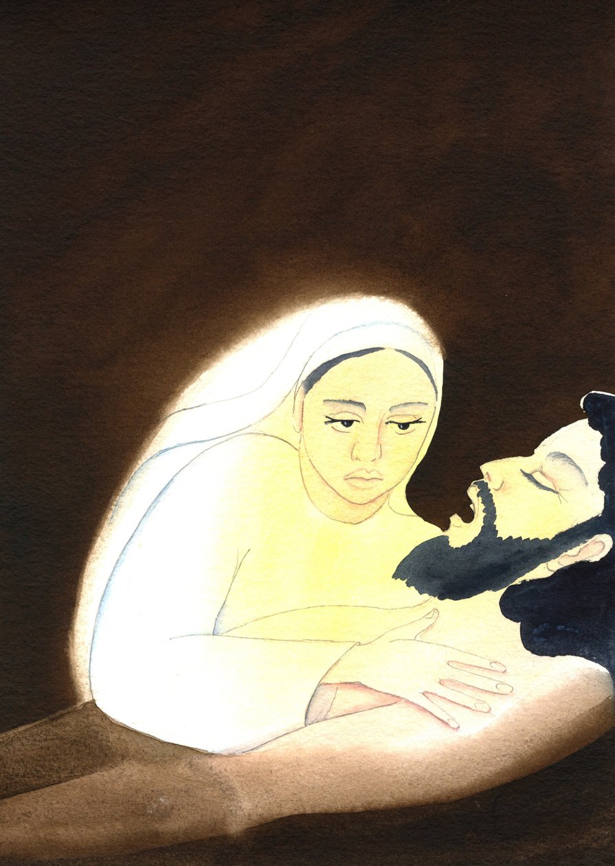 Pieta, 2001 (bez papíru) od Elizabeth Wang