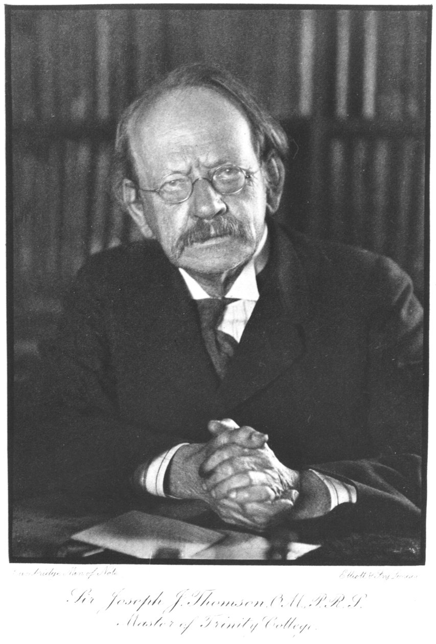 Portrét sira Josepha Johna Thomsona (1856-1940), asi 1920-30 od Elliott und Fry Studio