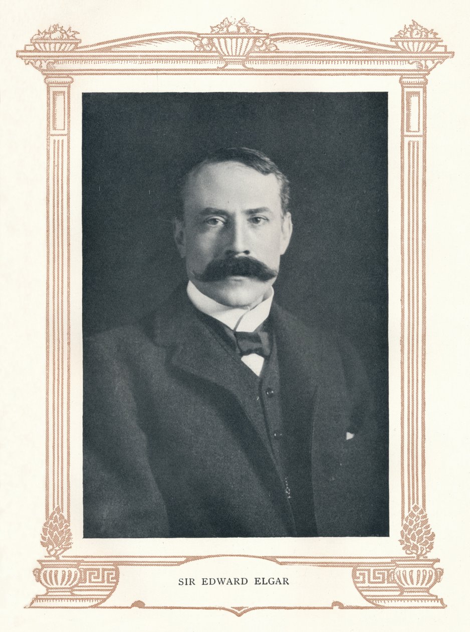 Sir Edward Elgar, 1895. od Elliott and Fry