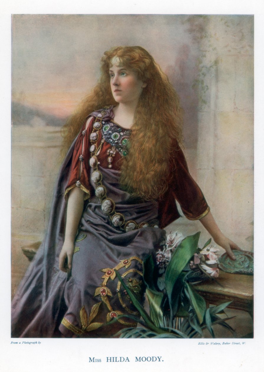 Hilda Moody , britská herečka, 1901. od Ellis and Walery
