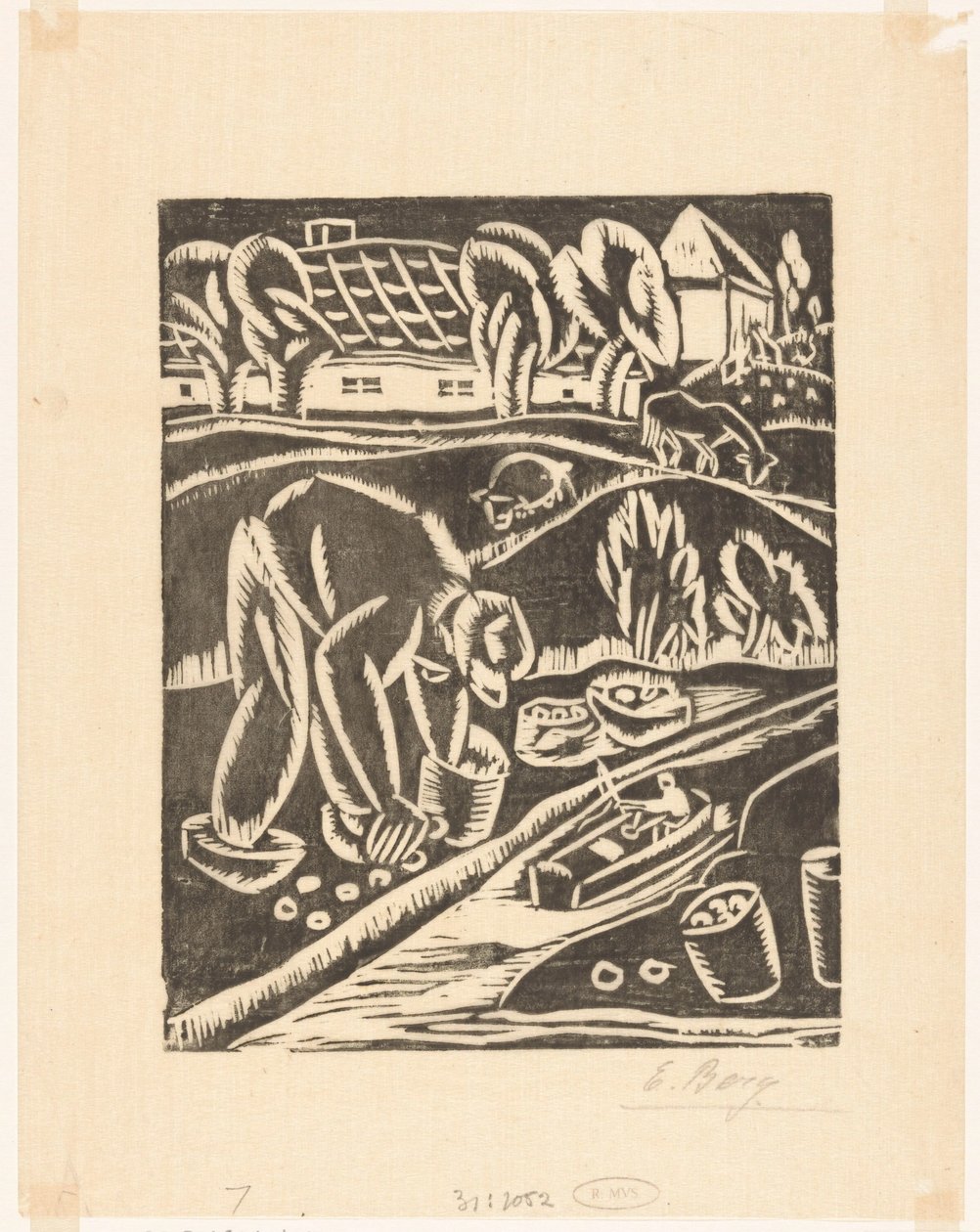 Zemědělství od Else Berg (signed by artist)