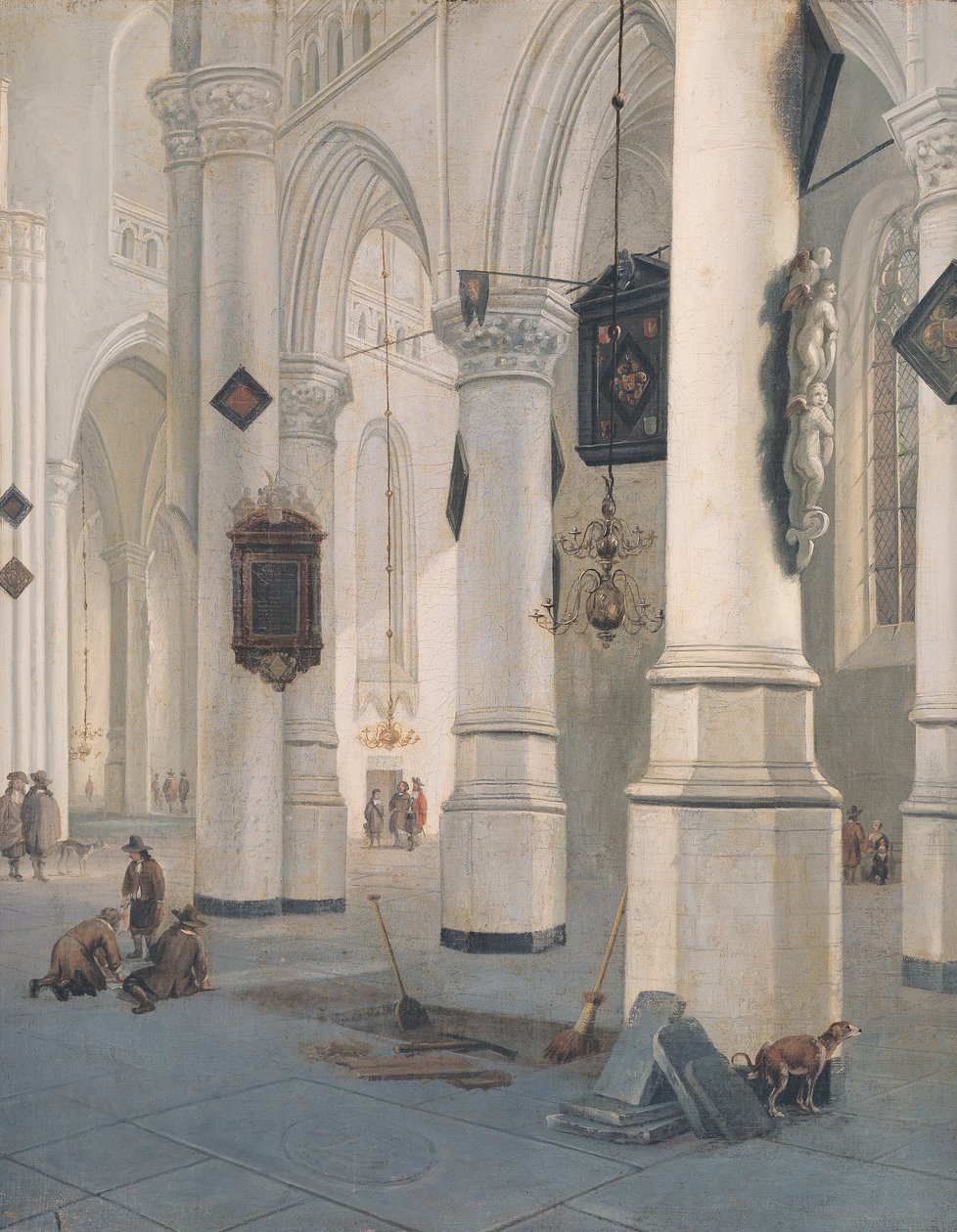 Interiér kostela od Emanuel de Witte