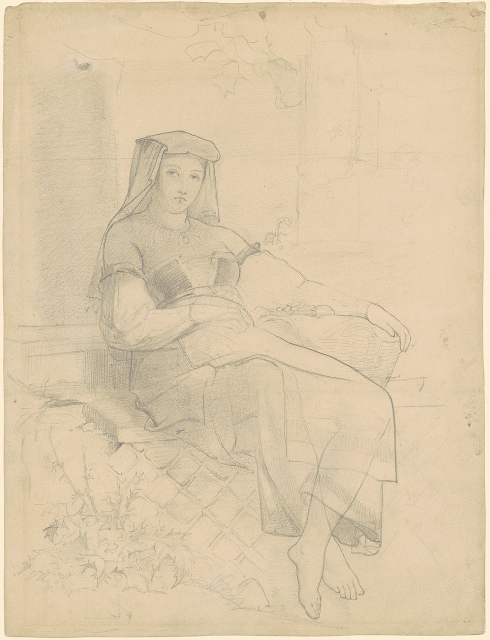 Ležící žena od Emanuel Gottlieb Leutze