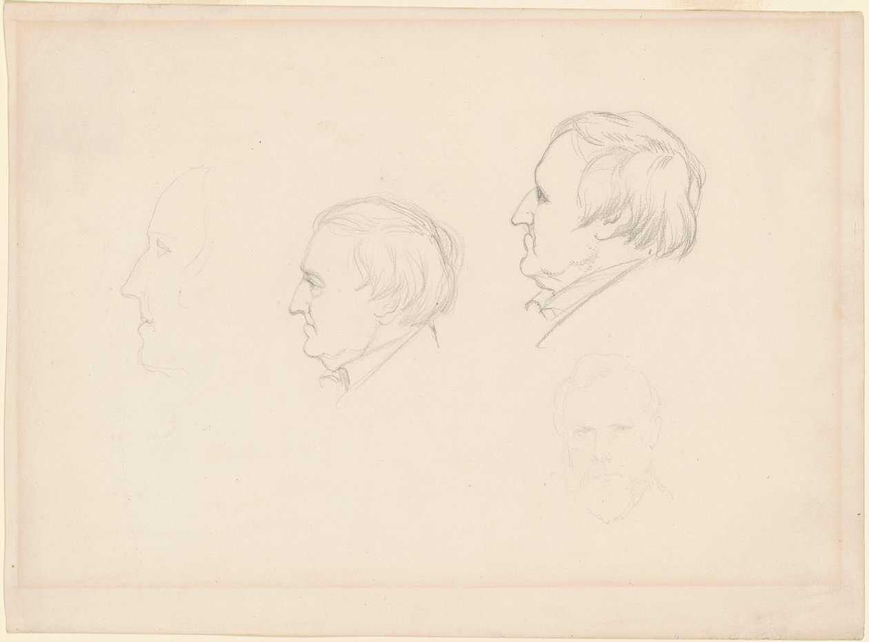 Studie mužů od Emanuel Gottlieb Leutze