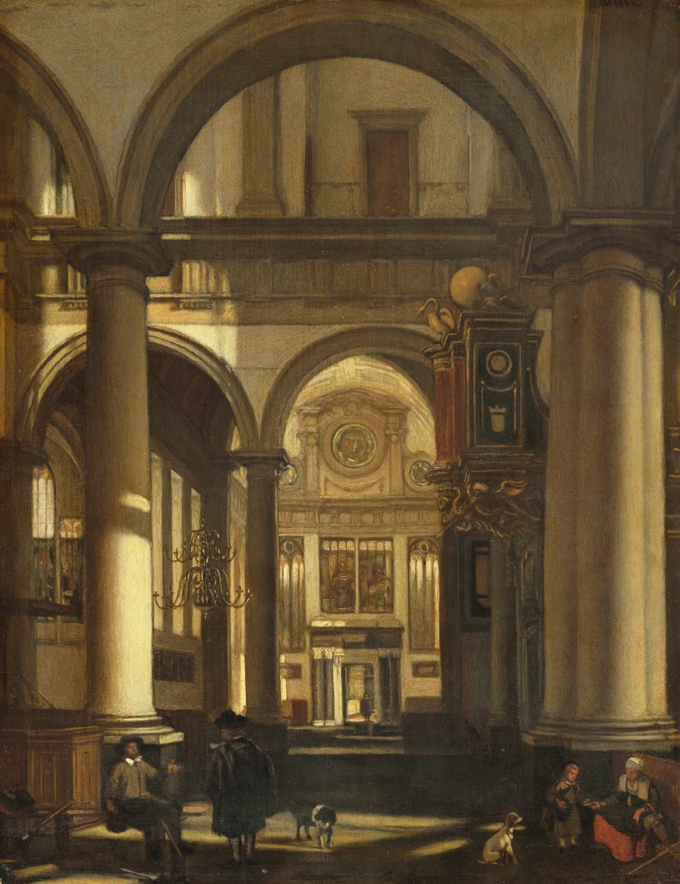 Interiér kostela od Emanuel de Witte